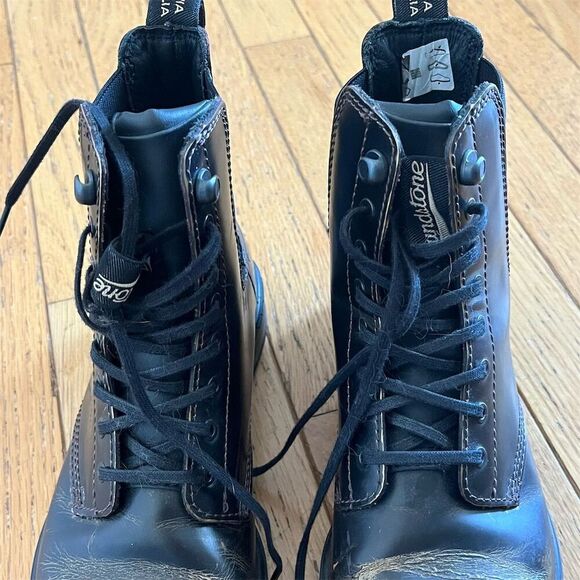 Blundstone Women's Brown Leather Lace-Up Boots Durable Outsole - Picture 7 of 9